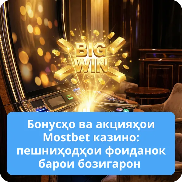 Бонусҳо ва акцияҳои Mostbet казино: пешниҳодҳои фоиданок барои бозигарон